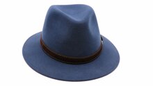 panizza fedora potenza wolvilt jeansblauw