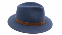 panizza fedora potenza haarvilt jeansblauw