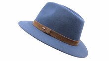 panizza fedora potenza haarvilt jeansblauw