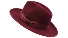 panizza fedora napoli brede rand 30x haarvilt bordeaux