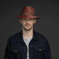 bailey fedora criss wolvilt velour touch navy