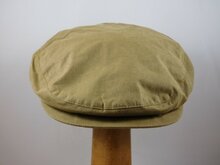 wigens vintage flat cap wax cotton beige