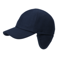 wigens baseball classic cap wol met oorklep navy