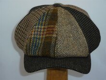 Wigens Retro Newsboy Classic Cap Wool Patchwork 