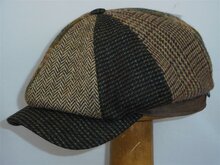 Wigens Retro Newsboy Classic Cap Wool Patchwork 