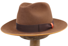 jos van dijck fedora pico haarvilt burnt brown