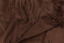 onkar pashmina viscose dark chocolade bruin