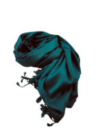 onkar pashmina  viscose green petrol