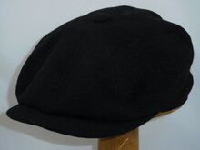 stetson hatteras newsboy cap wol kasjmier mix black