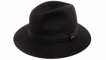 panizza fedora gubbio 01 premium haarvilt zwart