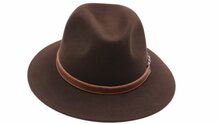 panizza fedora gubbio 100x premium haarvilt bruin