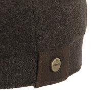 stetson hatteras newsboy cap wol kasjmier mix brown