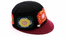 bedacht cap embroidery woolfelt bordeaux