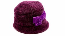 bedacht cloche rosie gemeleerd wolmix purple