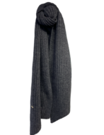 seeberger sjaal cable knit wolmix marine blue