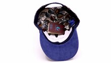 alfonso deste baseball cap wol blok beige blauw