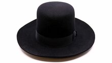 panizza fedora open crown torino haarvilt zwart