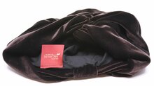 jos van dijck turban velvet chocolate brown