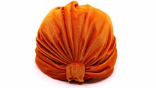 jos van dijck turban velvet orange