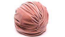 jos van dijck turban velvet cotton candy pink