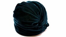 jos van dijck deluxe turban velvet bottle green