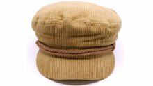 brixton fiddler fisherman cap corduroy cotton beige