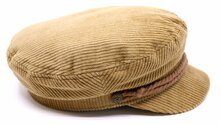 brixton fiddler fisherman cap corduroy cotton beige