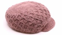 panizza knitted ballonpet wolmix oud roze