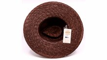 brixton joanna fedora wheat straw dark earth sand