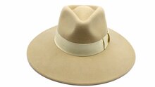 brixton joanna fedora wool felt beige straw