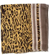 onkar sjaal animal print viscose taupe