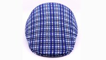 kangol flatcap 507 prep plaid acryl blue