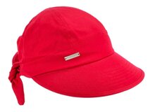 seeberger visor cap katoen flame red