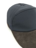 alfonso deste baseball cap met oorklep waterafstotend navy