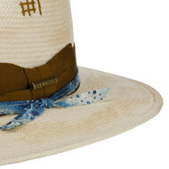 stetson fedora outdoor vintage tie dye look toyo natural blue brown