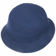 stetson bucket hat twill cotton vissershoed jeansblauw