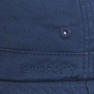 stetson bucket hat twill cotton vissershoed jeansblauw