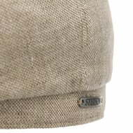 stetson hatteras newsboy cap classic linnen beige