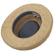 stetson gambler raffia burned distressed natural