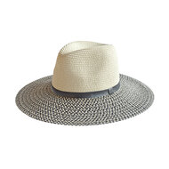 360five everyday summer fedora gemma ivory and black