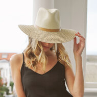 360five everyday summer fedora gemma ivory and stone 