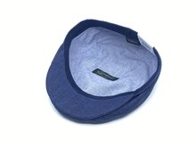 wigens ivy modern cap split linnen indigo donkerblauw