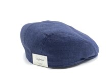 wigens ivy modern cap split linnen indigo donkerblauw