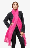 babymoh knitted sjaal snuggle mohair fuchsia