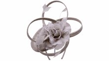 maddox fascinator disc sinamay krul en bloem almond