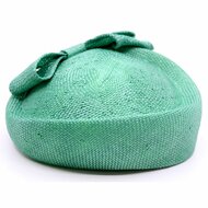 jos van dijck occasion fascinator pillbox bow visca lichtgroen