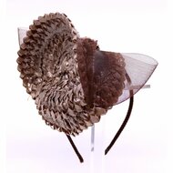 celine robert fascinator papayo mocha