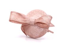 maddox fascinator dopje met strik sinamay rose