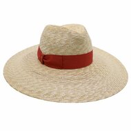 borsalino fedora sophie bandstro naturel en burnt orange