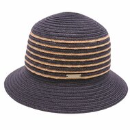 seeberger cloche stro stripe black sand